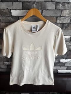 adidas アディダス トレフォイル Tシャツ アイボリー Sのサムネイル