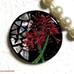 神秘的クラゲ(手描き) レジンヘアゴム　ブローチ　ポニーフック　ペンダント NO.825❤黒猫 幻想的❤レジンへアゴム ブローチ