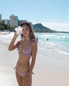 Baby kiyコラボROXY ビキニ セパレート 水着 ストライプ M - メルカリ