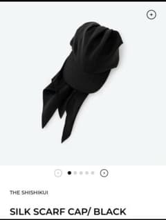 帽子 shishikui kijima SILK SCARF CAP/ BLACK shishikui kijima SILK SCARF CAP/ BLACK - メルカリ