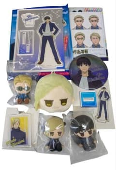 呪術廻戦 七海建人 灰原雄 ラバーフィギュア 缶バッジ アクスタ