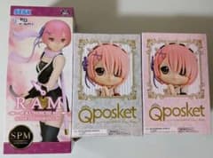 Ｒe:ゼロから始める異世界生活Qposket  リゼロラムフィギュア３種のサムネイル