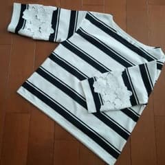 値下げ！美品✨Couturebrooch七分袖カットソーのサムネイル