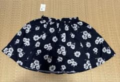 earth music&ecology 花柄ミニスカート ネイビー Fのサムネイル