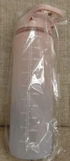 ピンク 1000ml プラスチック水筒のサムネイル