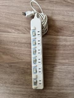 6口2m延長コード125V 15A最大1500Wのサムネイル