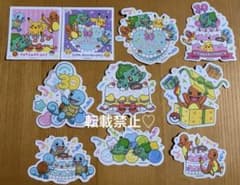 ポケモン韓国 デコステッカー30周年ポップアップ ゼニガメ ヒトカゲ