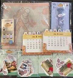 곰의 푸 씨 이치 반 쿠지 Cozy Winter Days 총 8 점 세트