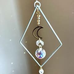 サンキャッチャー 月　星　キラキラ　ハンドメイド　インテリア　シンプルのサムネイル