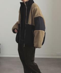 GERRY × BEAMS HEART /ボアフリース 切替 ジップ ジャケットのサムネイル