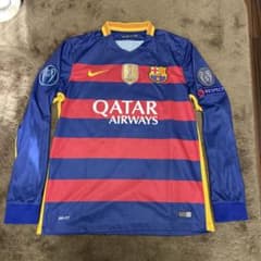 バルセロナ　15-16シーズン　ホーム　ユニフォーム　長袖　L　ネイマール　11 バルセロナ 15-16シーズン ホーム ユニフォーム 長袖 L ネイマール 11