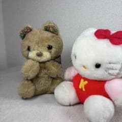 【希少】サンリオ 当時物 ぬいぐるみ ハローキティ　くま　1976 タグ付き 希少】サンリオ 当時物 ぬいぐるみ ハローキティ くま 1976 タグ付き
