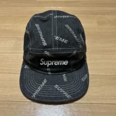 Supreme デニム キャップ 総柄 ロゴのサムネイル