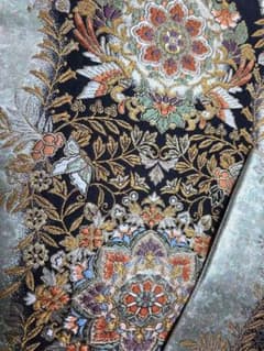 お洒落袋帯 黒地 鳳凰 華文 織り出し　正絹 袋帯 正絹 華文 鳳凰 織り出し シルバー ブラック 着物 高級 - メルカリ