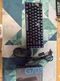 E元素キーボードLogicool G703h セット - メルカリ