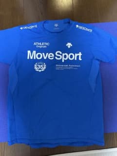 DESCENTE Move Sport Tシャツ 青のサムネイル