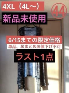 最終値下げ！お値下げ不可です！ 売り切り最終値下げ価格》（大きいサイズ）㊹迷彩柄ロングジレ（4L