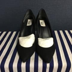 値下げしました！Le Talon GRISE スエード調黒パンプスのサムネイル