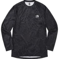 最終値下げ！supreme × north face ロングTシャツ　サイズMのサムネイル