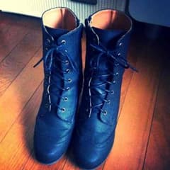 美品＊黒ショートブーツのサムネイル