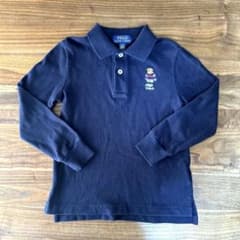 Polo Ralph Lauren ネイビー 長袖ポロシャツ 4T 110のサムネイル