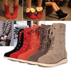 【激売】ムートンブーツ オシャレ カラバリ豊富　レディースのサムネイル