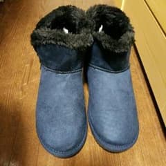 土日限定価格！しまむら★ハリスツイード　フェイクムートンブーツのサムネイル