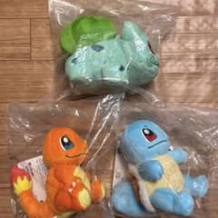 ポケモン 一番くじ C賞 カントー地方 旅立ちの3匹 ぬいぐるみ 3種