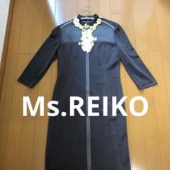 Ms. REIKO ミズレイコ☆ブラックパンツ 11号 花柄刺繍 Ms. REIKO ミズレイコ☆ブラックパンツ 11号 花柄刺繍