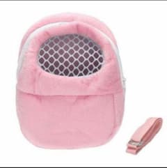 新品 キャリー ポーチ Sサイズ 携帯用 お出かけ用 小動物 ハムスター  ピンのサムネイル