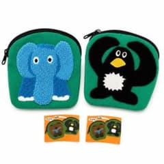 Daisuke Kondo もこもこポーチ ゾウ ペンギン 2種セットのサムネイル