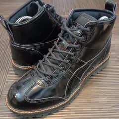 オニツカタイガー　リンカン　エナメル オニツカタイガー メキシコ リンカン エナメル 黒 22.5センチ - メルカリ