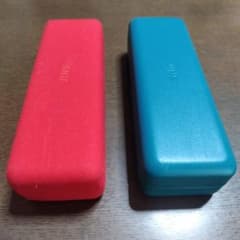 JINS メガネケース 2個セット レッド ブルーのサムネイル