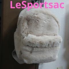 【美品】LeSportsac　ファー バックパック アイボリーのサムネイル