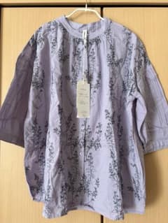tsukuru&Lin. 新品 ラベンダー色のブラウス Mサイズ 綿100%のサムネイル