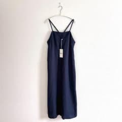 MUJI Labo リネンシルクキャミワンピース ネイビー 麻 M D482 MUJI Labo リネンシルクキャミワンピース ネイビー 麻 M D482 - メルカリ