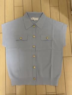 ROPÉ PICNIC 半袖ニット ライトブルーのサムネイル