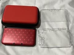 極美品！ 数回使用　ニンテンドー3DS LL マリオレッド 本体 ケース付きのサムネイル