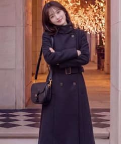 【新品・未使用】tocco closet ロングコート ブラックのサムネイル