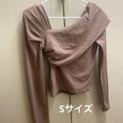 shein ピンク　オフショルダー長袖トップス ベージュ　sサイズのサムネイル