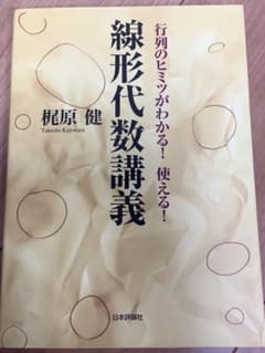 線形代数講義 : 行列のヒミツがわかる!使える!のサムネイル