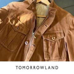 TOMORROWLANDスエードサファリジャケットLのサムネイル