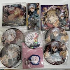 Demon Slayer: Kimetsu no Yaiba Uzui Tengen Can Badge and Acrylic Charm Set