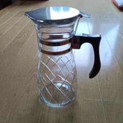 ‼️在庫確認しますのでコメントから時代物、レトロ水差し茶道具懐石、昭和レトロ、 Amazon.co.jp: 昭和レトロ ガラスの蓋付き水差し ピッチャー