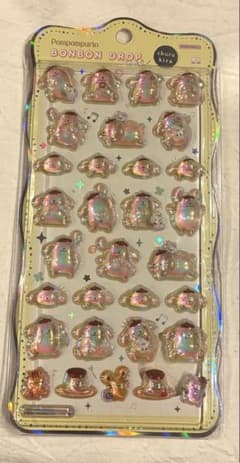 【正規品】ポムポムプリン ボンボンドロップシール ちゅるきら 新作　サンリオのサムネイル
