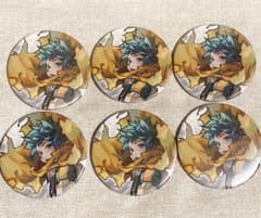 ヒロアカ展 コレクション缶バッジ 緑谷出久 6個 ヒロアカ コレ缶 缶