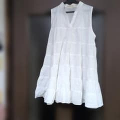 NATURAL SENSE ノースリーブ チュニック ホワイトのサムネイル