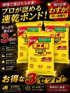 コニシ ボンド 木工用速乾F 3kg 3個セットのサムネイル
