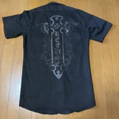 Loud Style Design 半袖ワークシャツ ブラック　サイズS Loud Style Design 半袖ワークシャツ ブラック サイズS - メルカリ