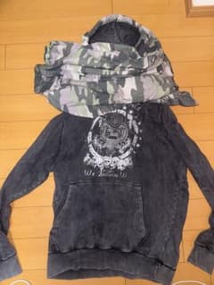 スカルプリント カモフラージュ パーカーのサムネイル
